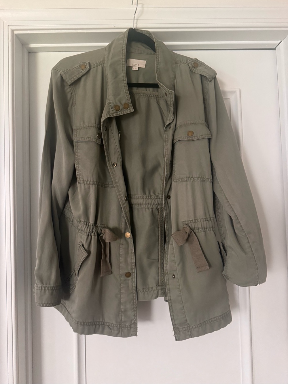 LOFT Utility Jacket in Olive Green